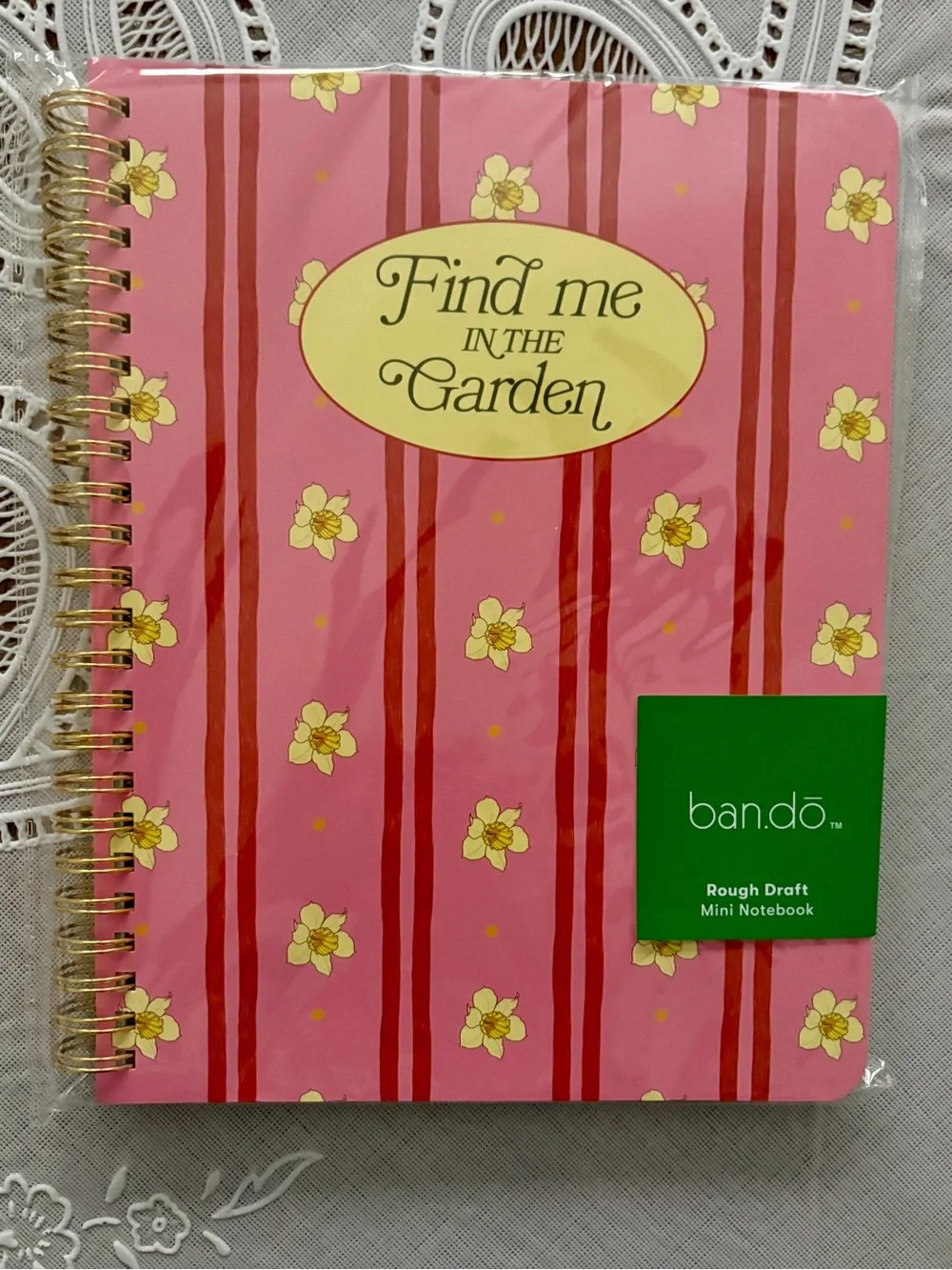 Ban.do Floral Garden Journal and Sticky Notes Set
